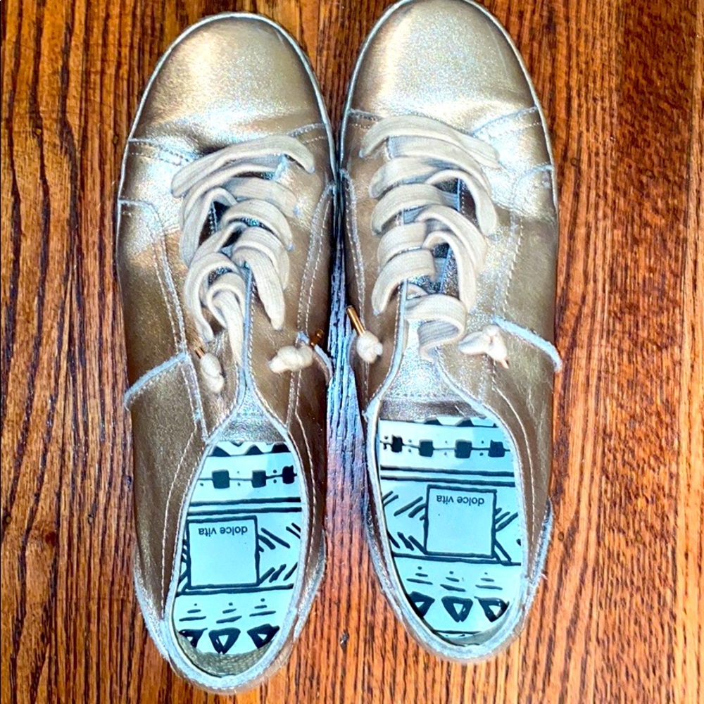 Dolce Vita rose gold sneakers